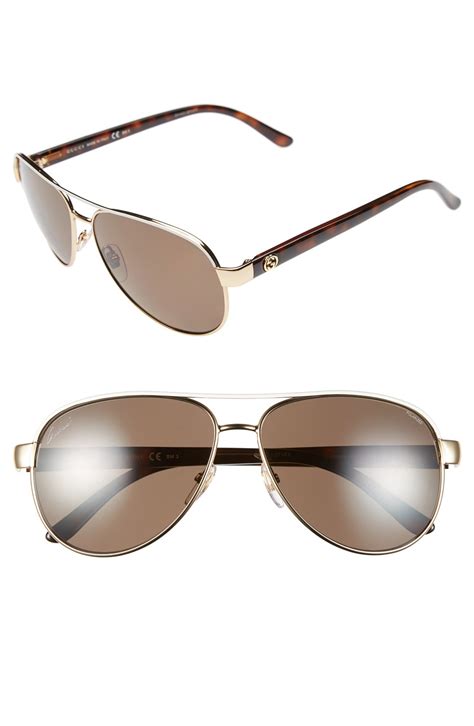 gucci 58mm core aviator sunglasses|gucci aviator sunglasses sale.